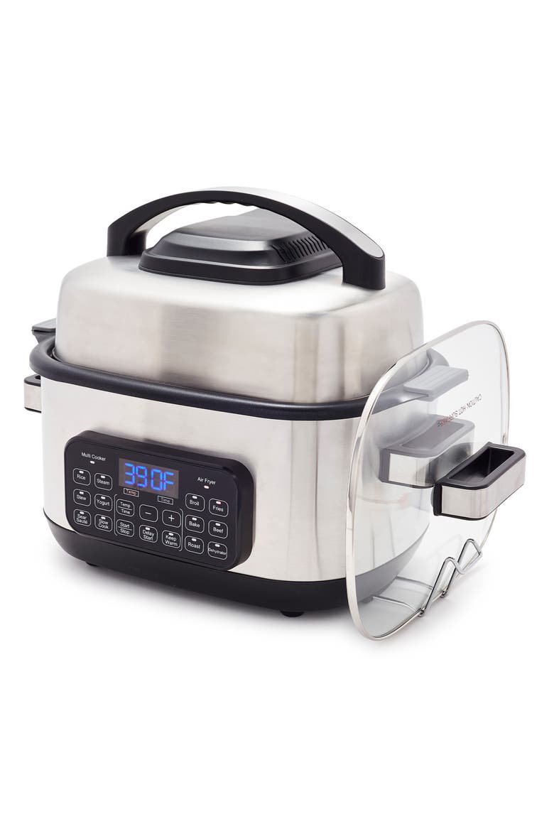 Bistro 13-in-1 Multi Cooker Air Fryer Grill, Main, color, STAINLESS STEEL