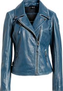 MAURITIUS Christy Leather Moto Jacket