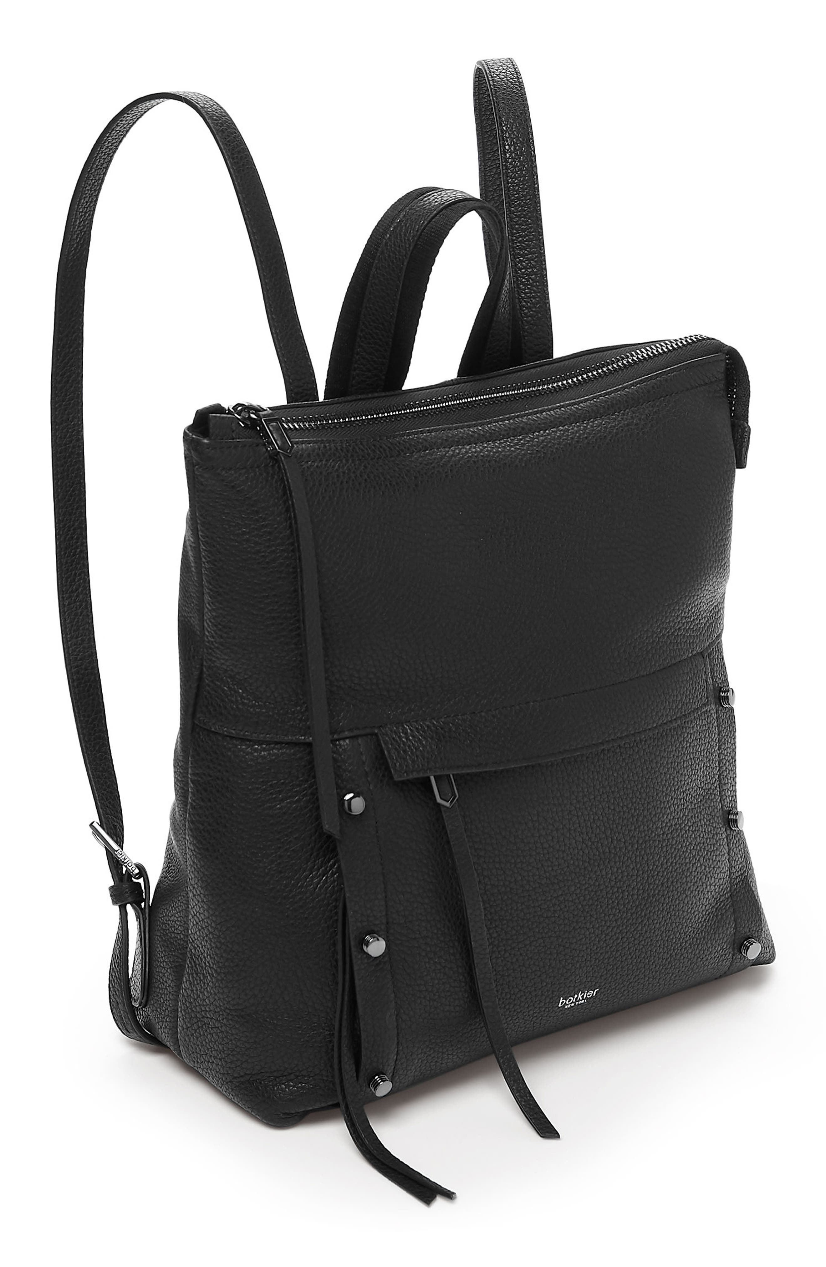 Noho Leather Backpack, Alternate, color, BLACK