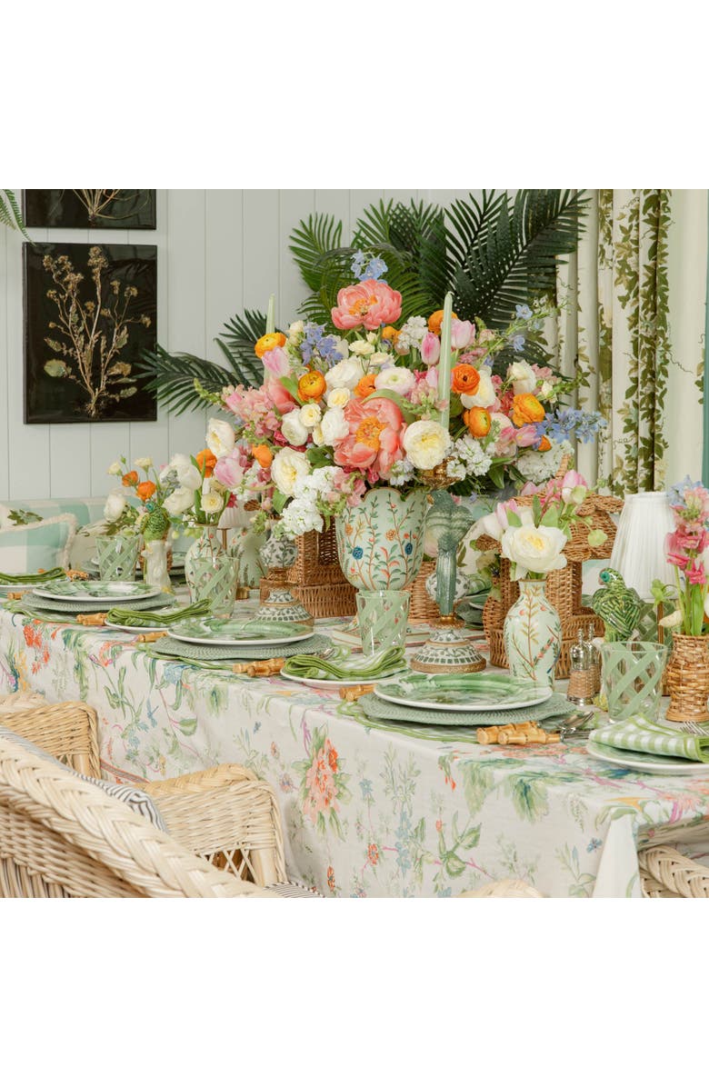 Mrs. Alice Jean Tablecloth, Alternate, color, Pink