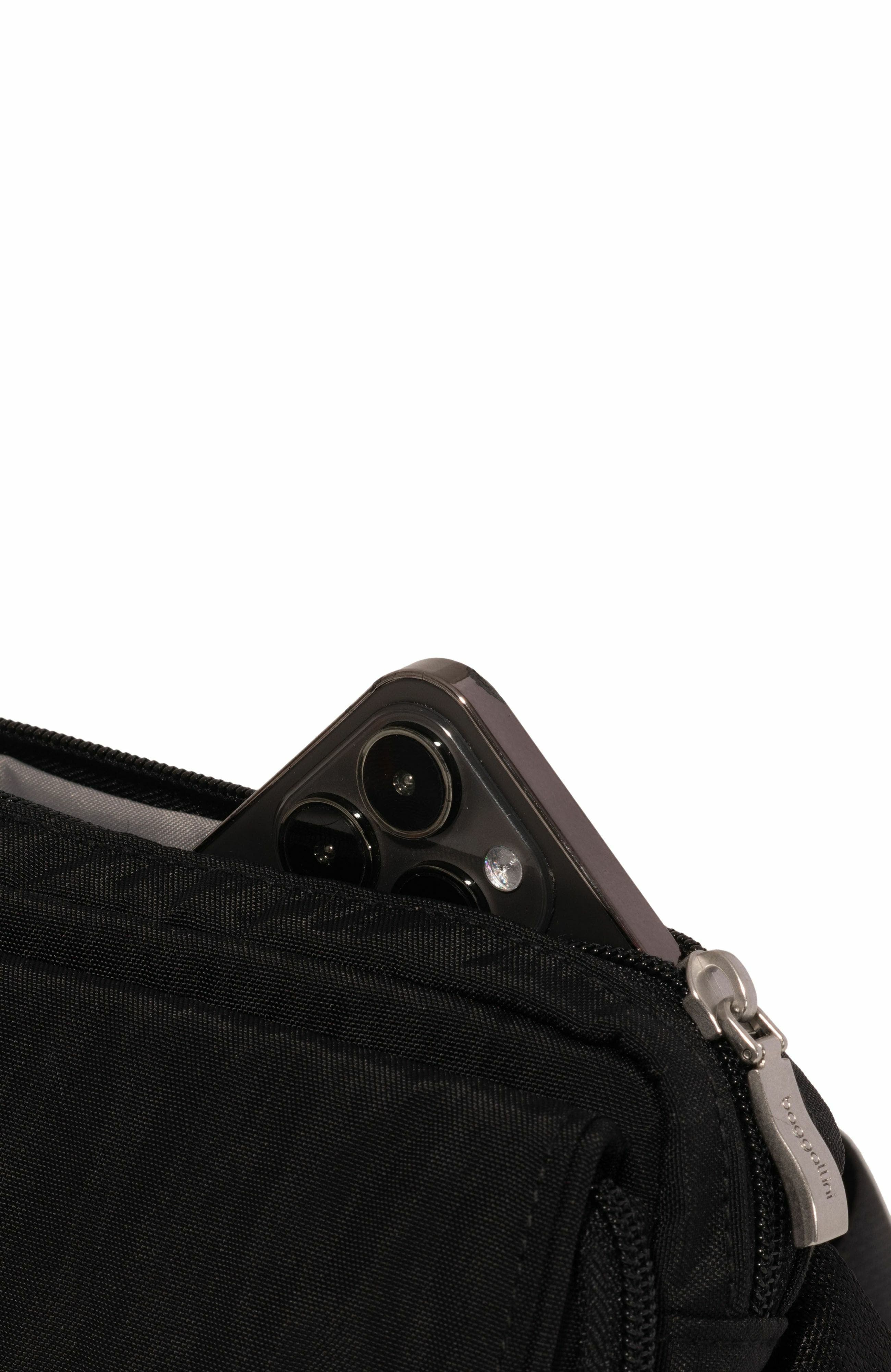 Coastal Flip Lock Sling Bag, Alternate, color, BLACK