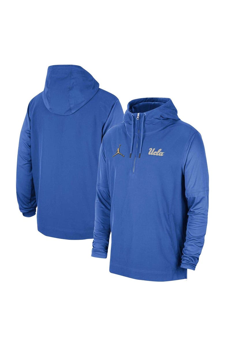Jordan Brand Men's Jordan Brand Blue UCLA Bruins Player Half-Zip Jacket, Main, color, Blue