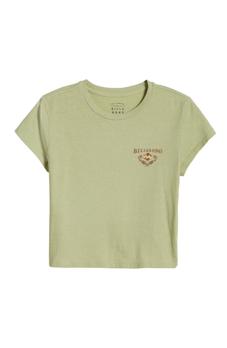 Billabong The Original Vibes Cotton Crop Graphic T-Shirt, Alternate, color, Pistachio