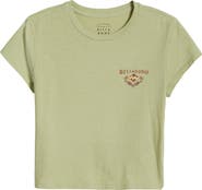 Billabong The Original Vibes Cotton Crop Graphic T-Shirt
