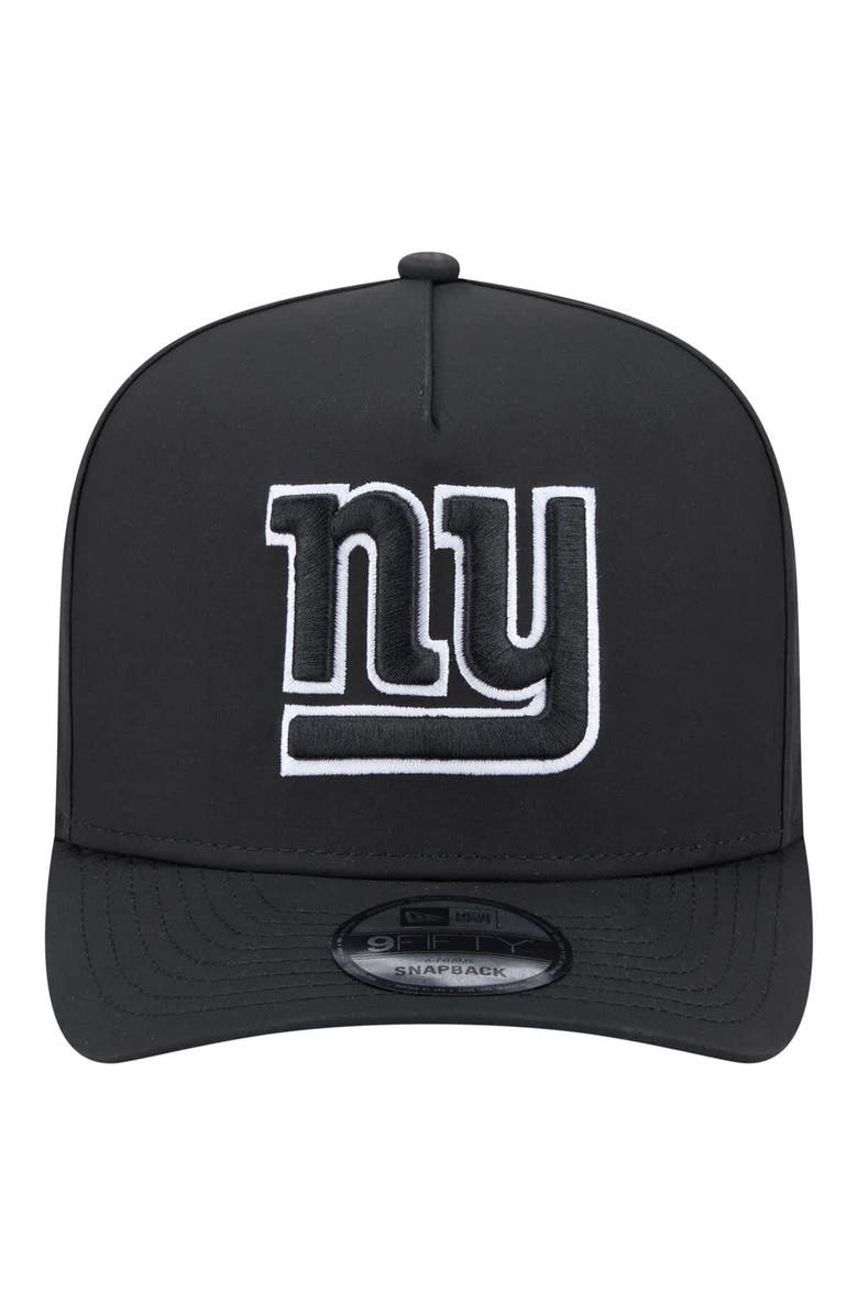 New Era Men's New Era  Black New York Giants Gore-Tex A-Frame 9FIFTY Adjustable Hat, Alternate, color, Black