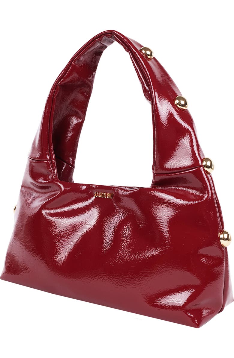 JASON WU Studded Patent Shoulder Bag, Alternate, color,