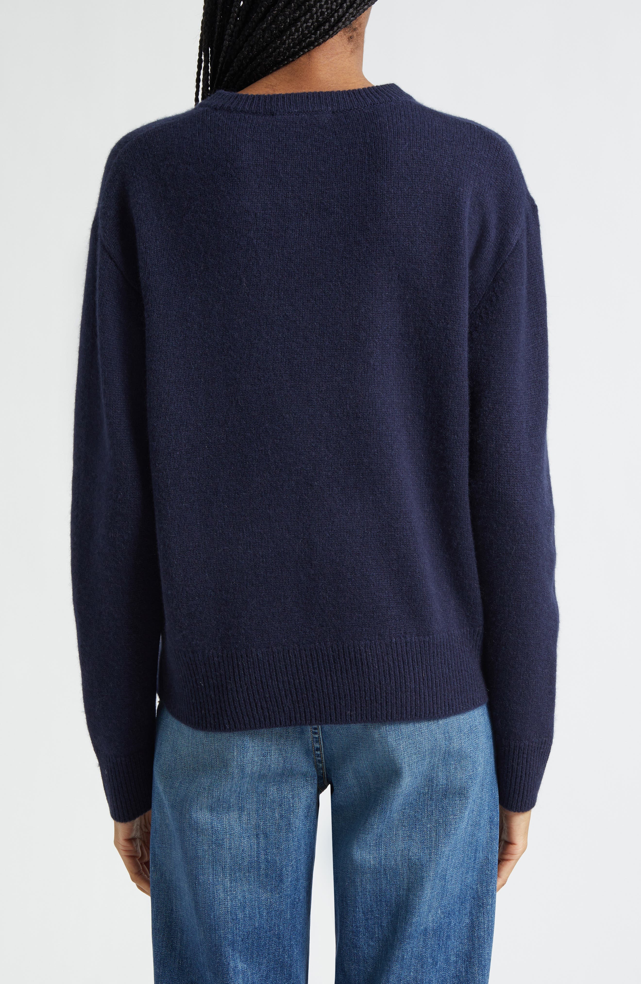 SRC Monogram Cashmere & Wool V-Neck Sweater - image 2
