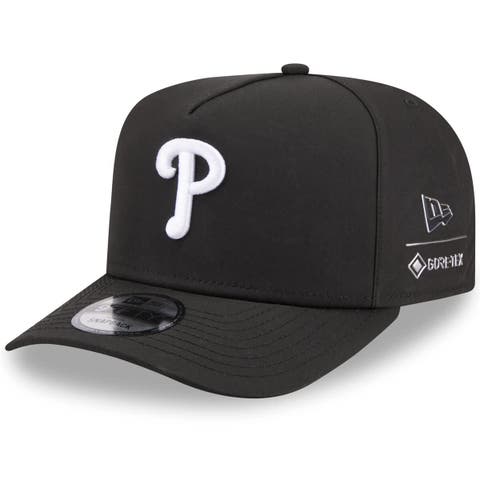 Men's New Era x GORE-TEX  Black Philadelphia Phillies A-Frame 9FIFTY Adjustable Hat