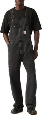 Levi's Loose Cotton Denim Overalls