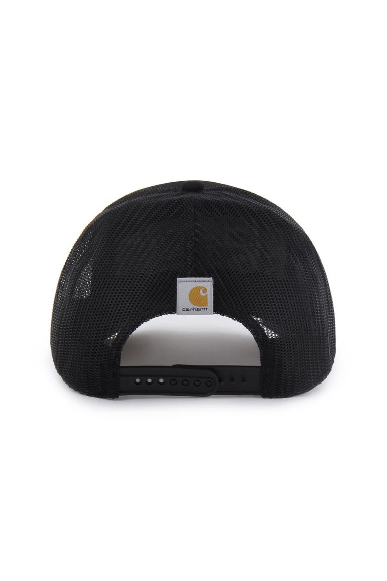 Men's Carhartt x '47 Black Oregon Ducks Trucker Adjustable Hat, Alternate, color, Black
