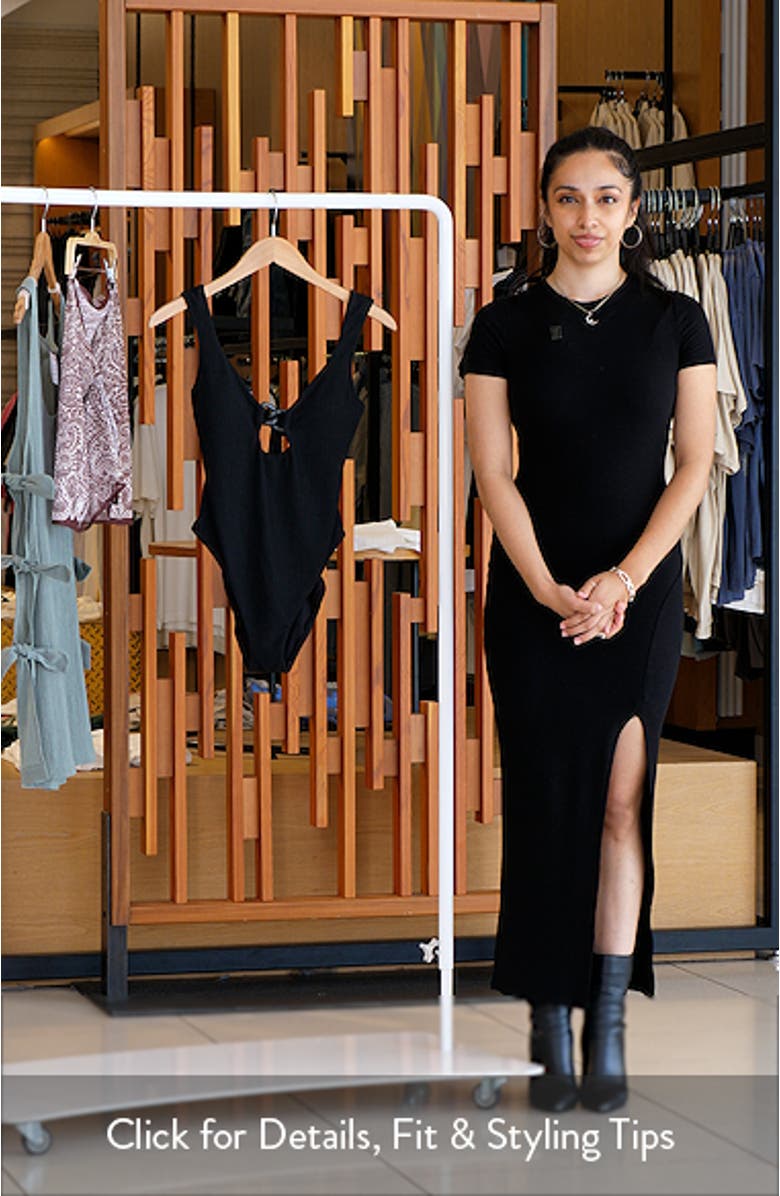 Open Back One-Piece Swimsuit, sales video thumbnail