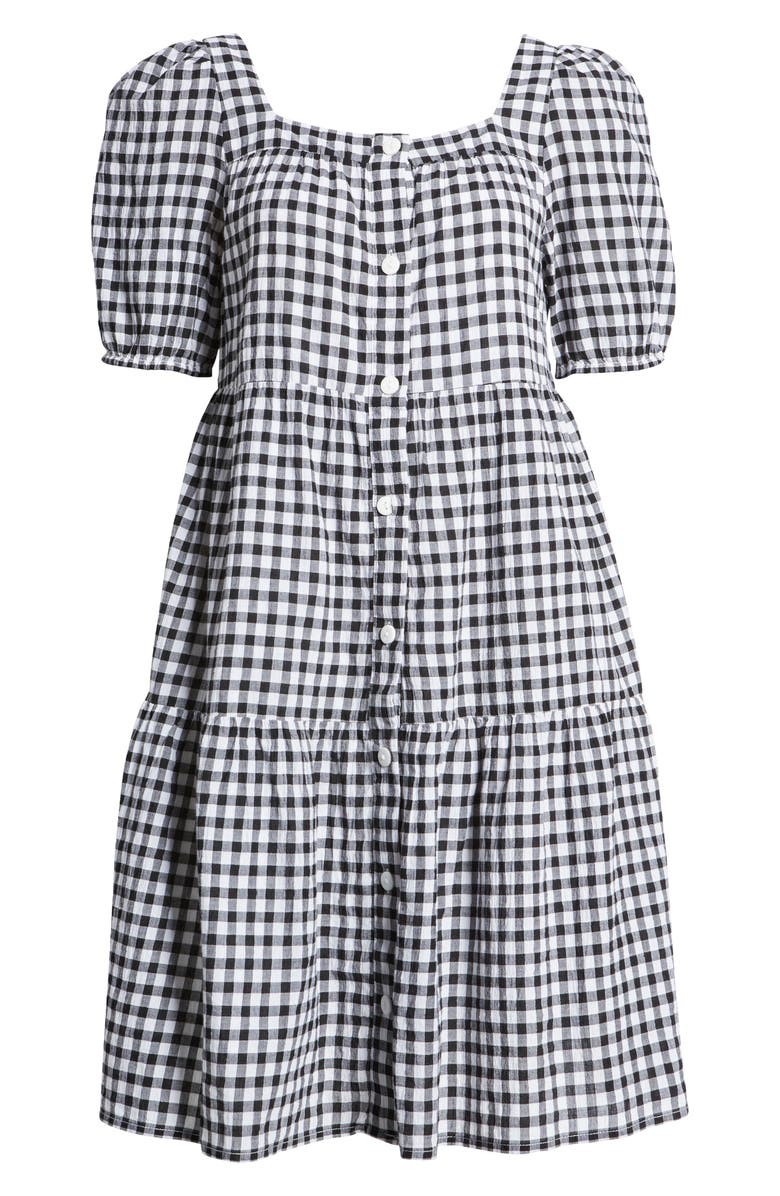 beach lunch lounge gingham dress Lotus Tie Back Mini Dress main image 0