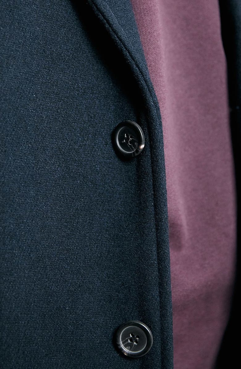 Topman Wool Blend Car Coat, Alternate, color, 
