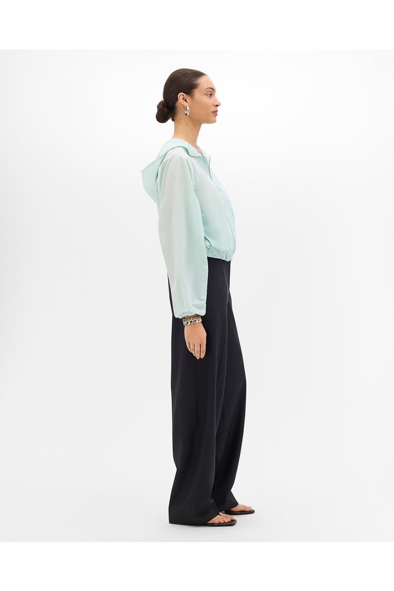 Recycled Nylon Short Blouson, Alternate, color, Aquamarine