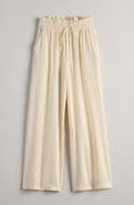 Treasure & Bond Kids' Wide Leg Paperbag Waist Cotton Pants