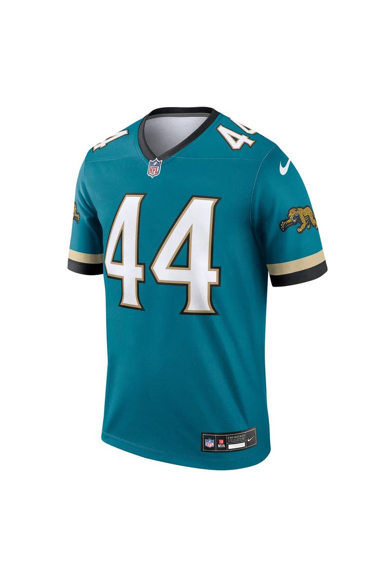Men's Nike Travon Walker Teal Jacksonville Jaguars Prowler Throwback Legend Jersey, Alternate, color, Teal