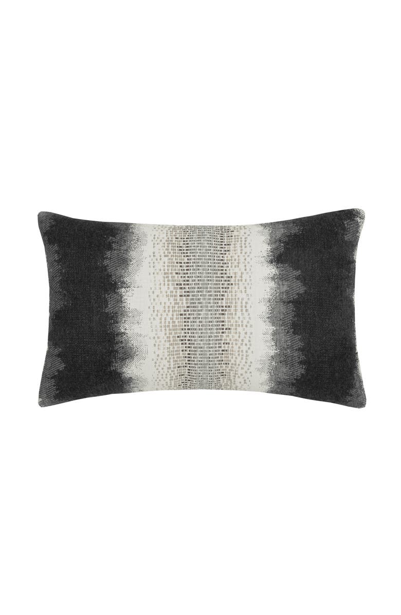 Elaine Smith Resilience with chenille accents Indoor & Outdoor Woven Accent Pillow, Main, color, Charcoal