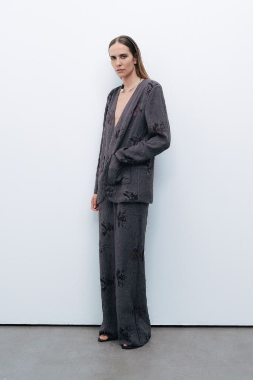 Shop Nocturne Jacquard Jacket In Anthracite