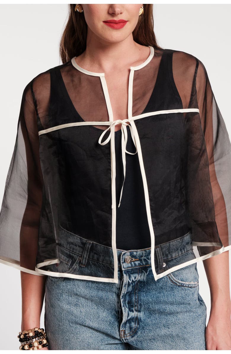 Frances Valentine Parker Swing Top, Main, color, Black