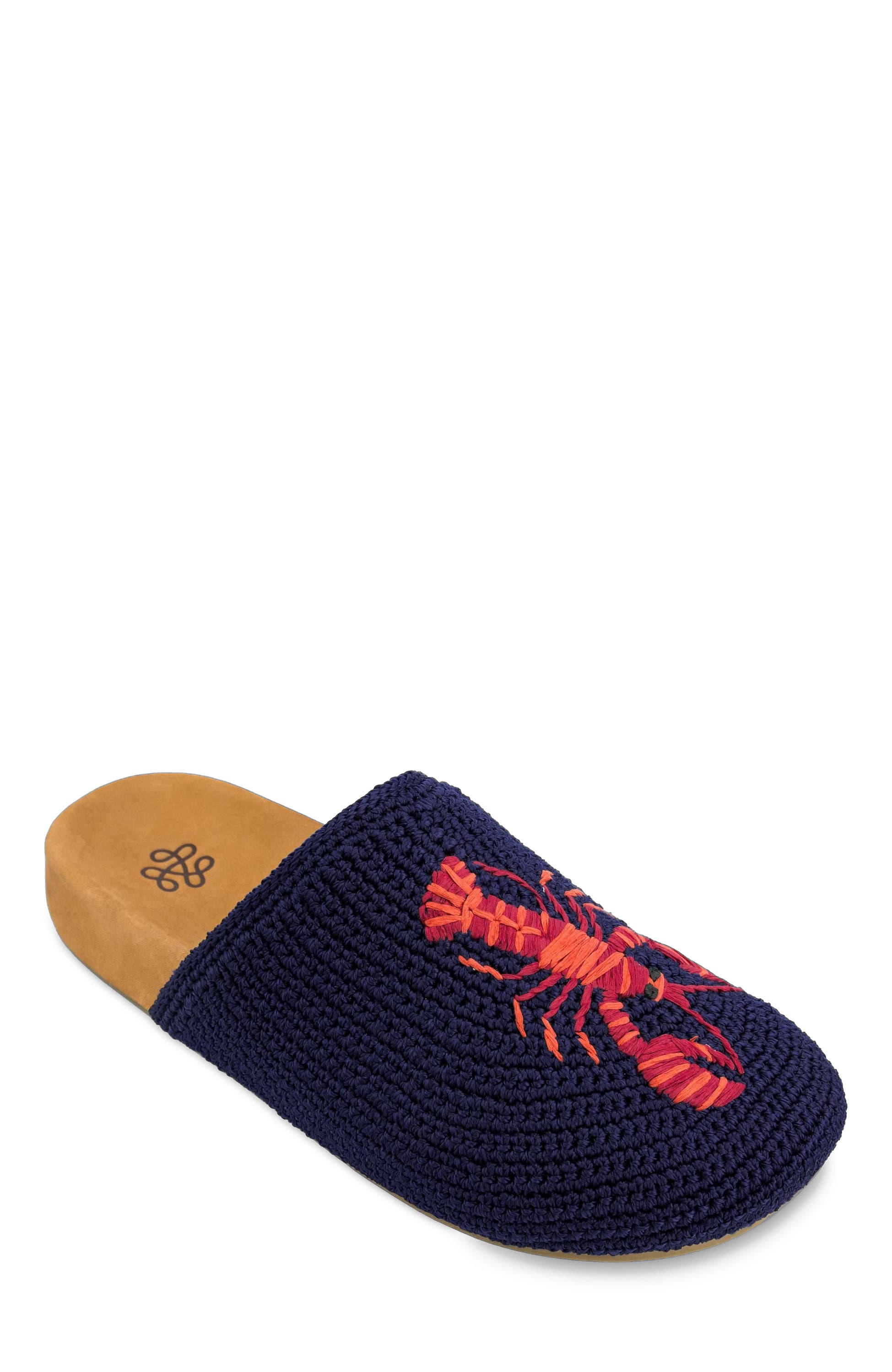 Bolinas Crochet Clog Shoe, Alternate, color, Lobster
