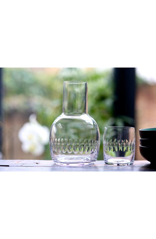 The Vintage List Crystal Carafe & Glass Set In Transparent
