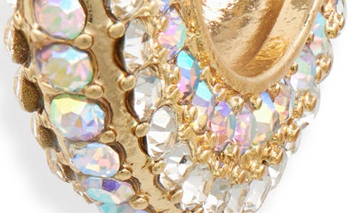 Tasha Pavé Crystal Hoop Earrings In Gold