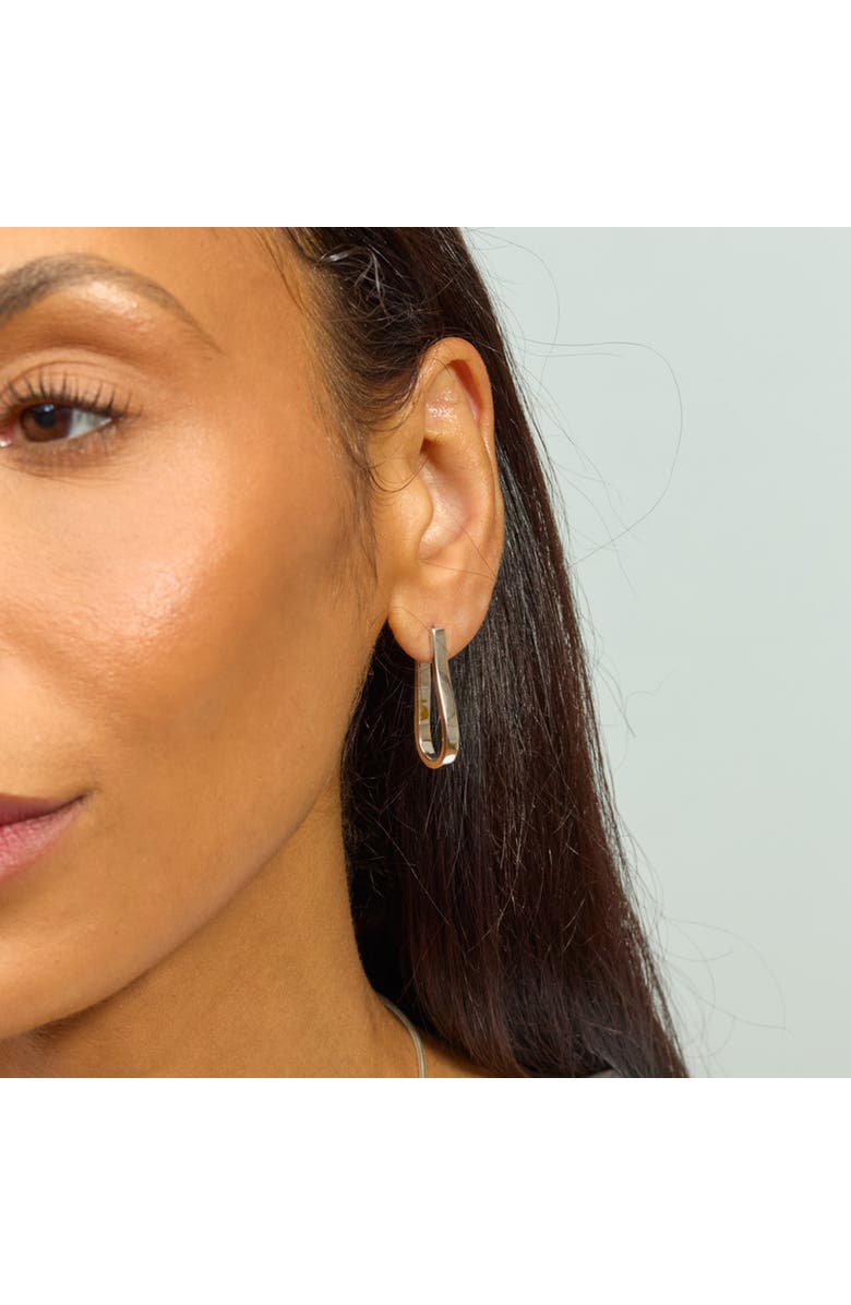 Lucy Quartermaine Petal Hoops Extra Large, Alternate, color, Sterling Silver