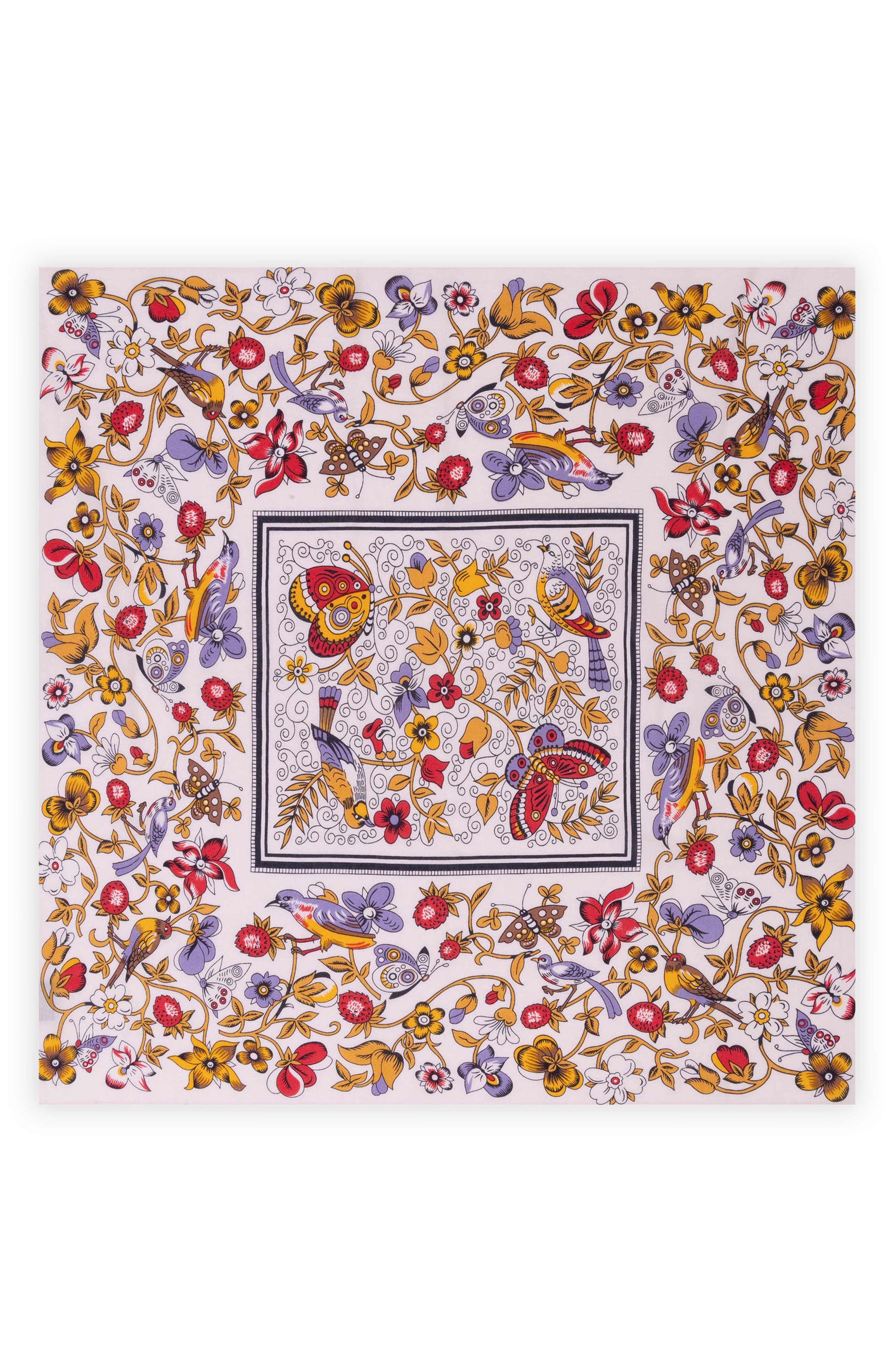 Floral & Dot Print Bandana
