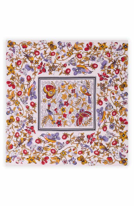 Floral & Dot Print Bandana