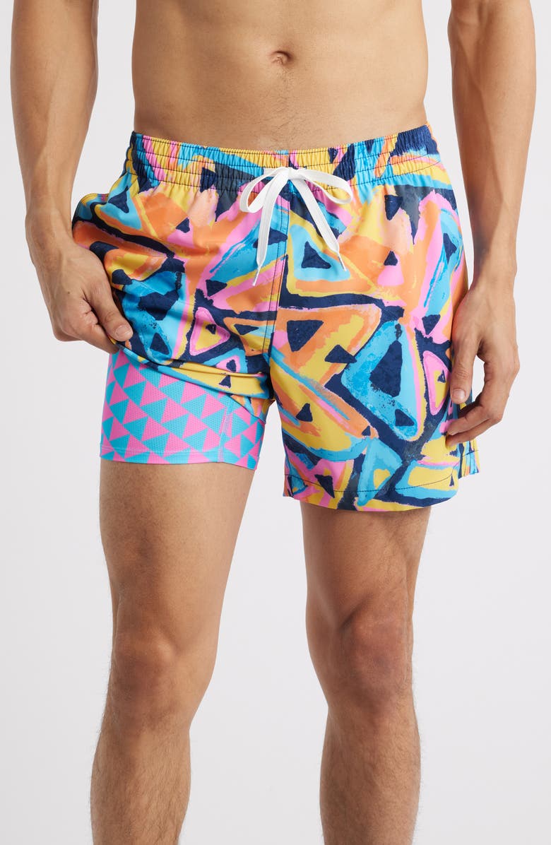 Chubbies Exploding Nacho Classic Lined 5.5-Inch Swim Trunks, Alternate, color, 
