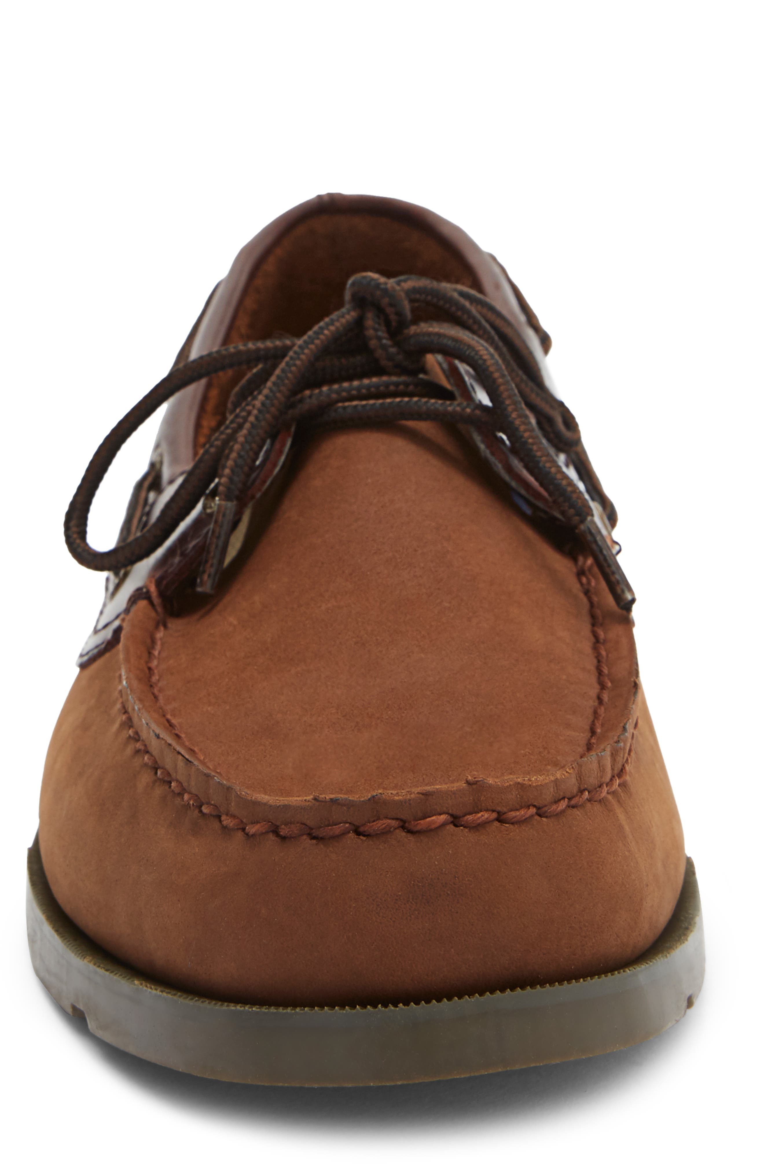 Sperry Leeward Leather Boat Shoe, Alternate, color, 