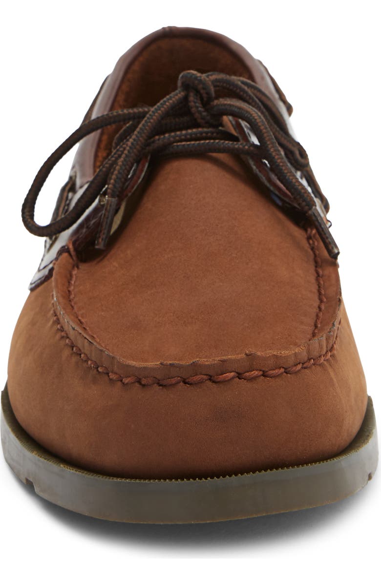 Sperry Leeward Leather Boat Shoe, Alternate, color,