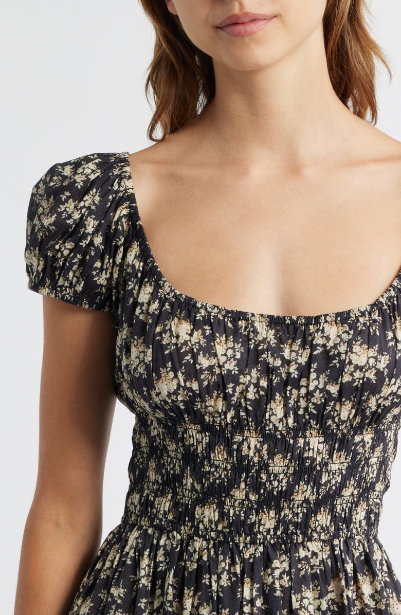 Quinley Floral Organic Cotton Midi Dress