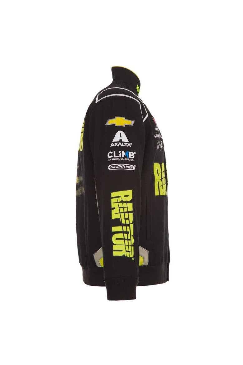 Men's JH Design Black William Byron Raptor Full-Snap Twill Uniform Jacket, Alternate, color, Black