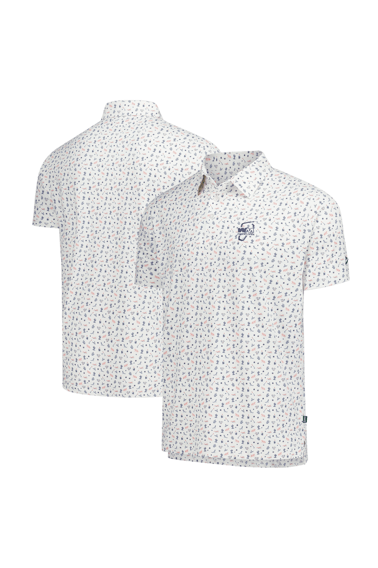 Men's Breezy Golf White WM Phoenix Open Locals Only Polo, Main, color, White
