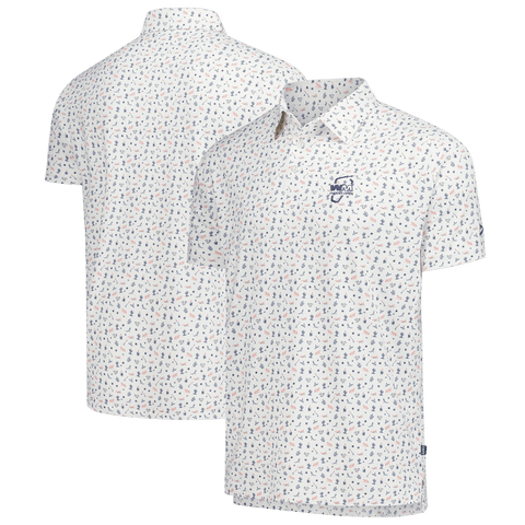 Men's Breezy Golf White WM Phoenix Open Locals Only Polo