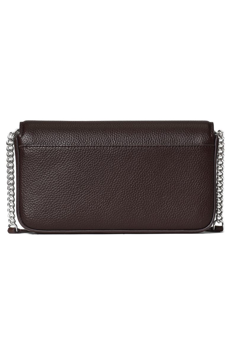 Kate Spade New York ava leather wallet on a chain, Alternate, color, Hot Fudge