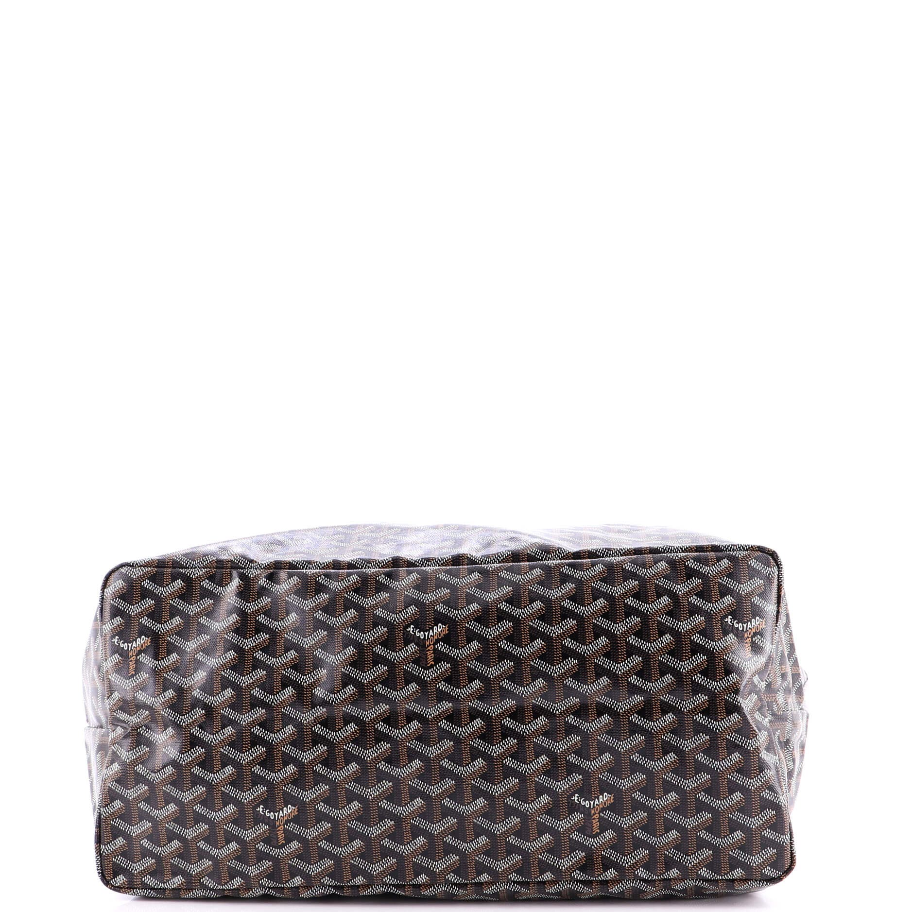 Pre-Owned Goyard Saint Louis Tote Coated Canvas GM, Alternate, color, Black