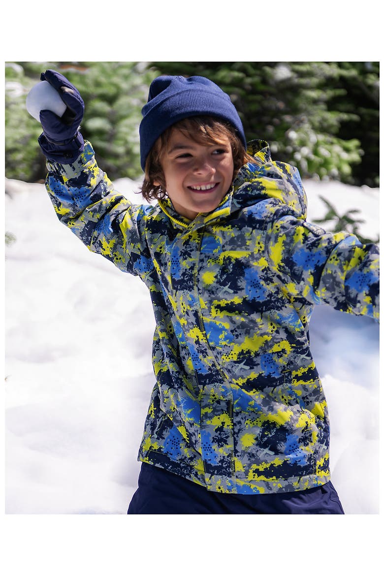 Kids Squall Waterproof Insulated Jacket, Main, color, Paint/Pale Yellow/Dark Blue