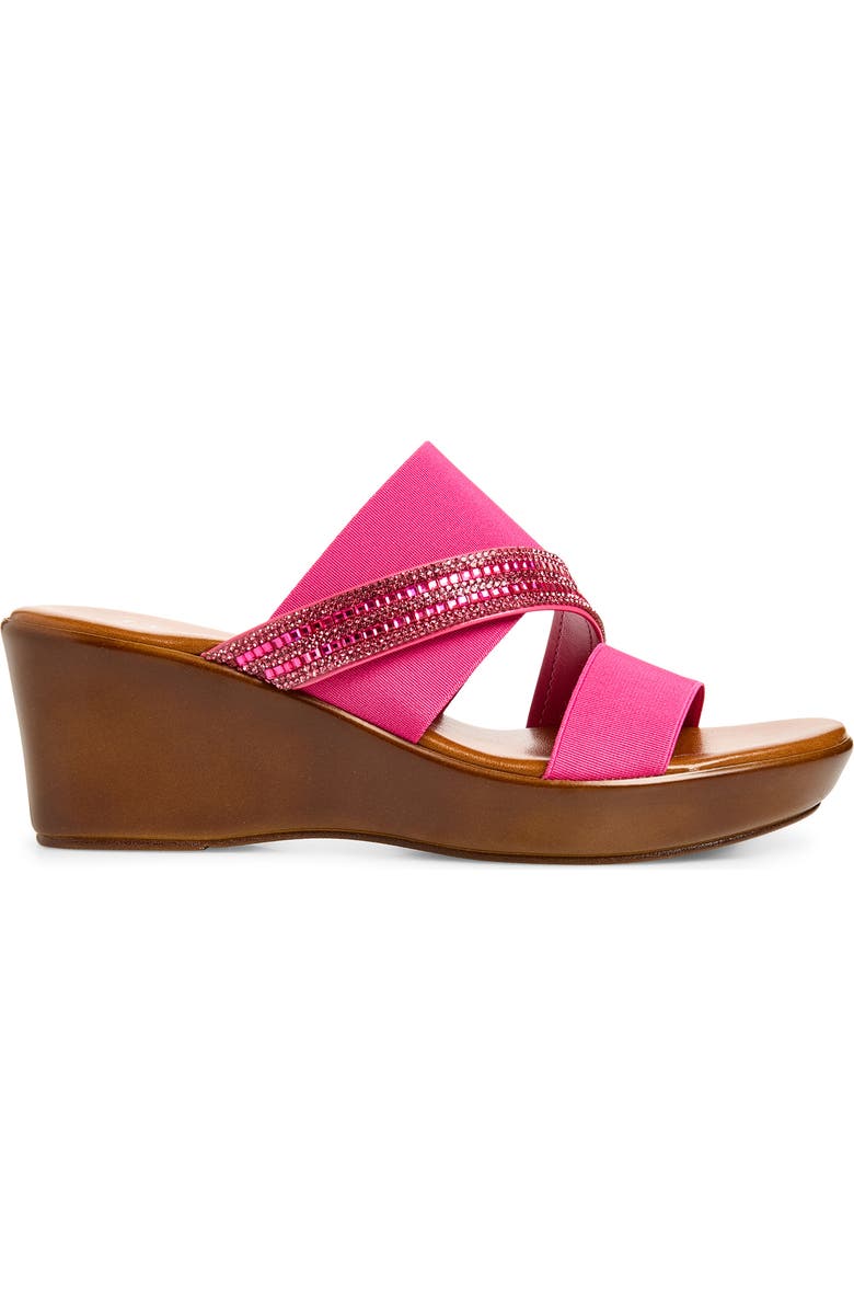 ITALIAN SHOEMAKERS Boom Wedge Sandal, Alternate, color, Fuchsia