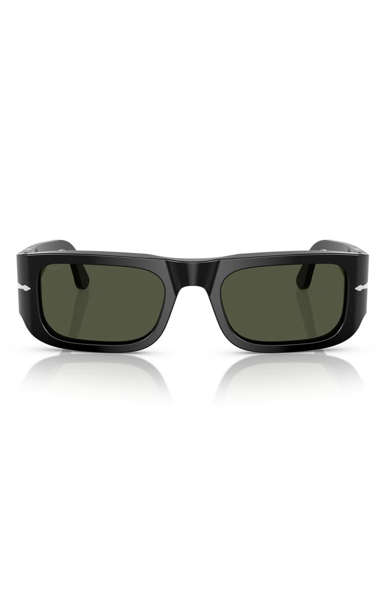 Persol 55mm Pillow Sunglasses, Main, color, Black