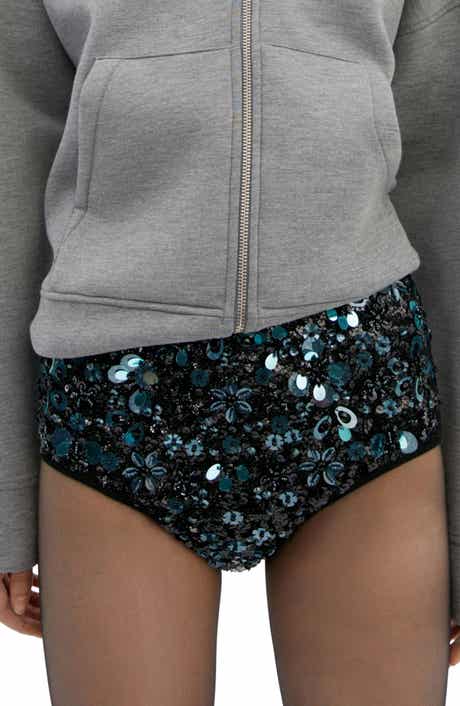 MANGO Beaded Shorts