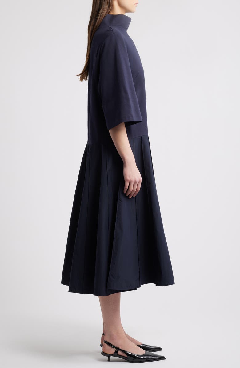 COS Panelled Funnel Neck Midi Dress, Alternate, color, 