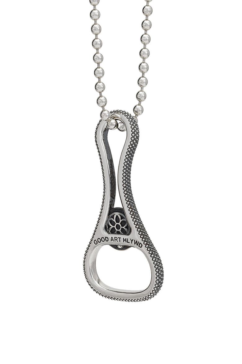 Goosebumps Church Key Bottle Opener, Alternate, color, STERLING SILVER