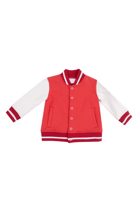 Kids' French Terry Sport Varsity Bomber Jacket (Baby & Toddler)