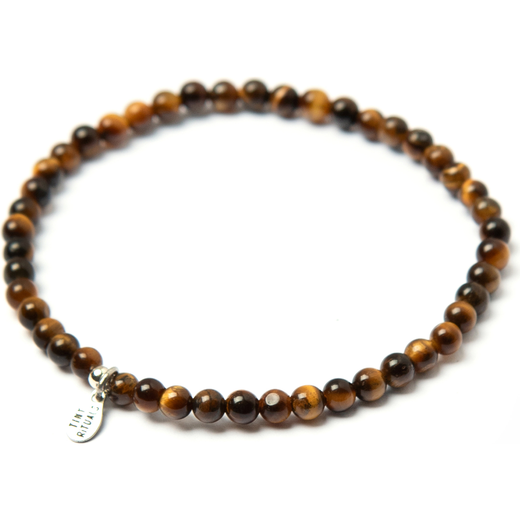 Tiny Rituals Tiger Eye Energy Bracelet In Brown