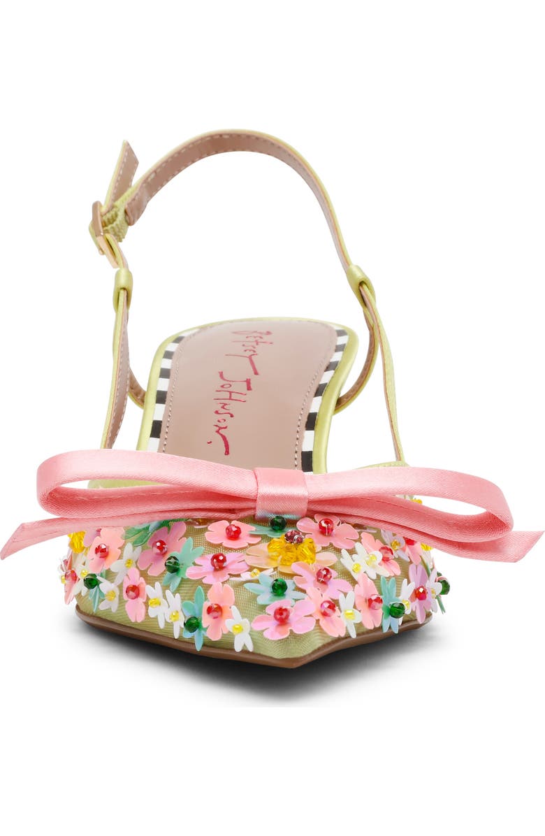 Betsey Johnson Sadyy Slingback Pointed Toe Pump, Alternate, color,