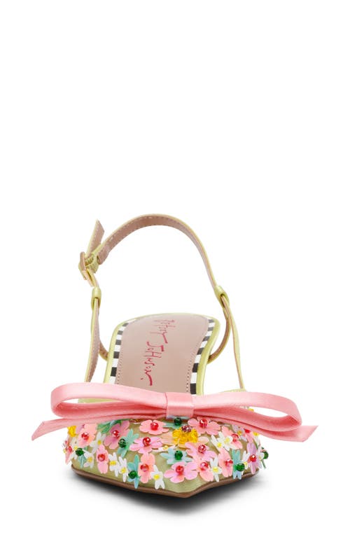 BETSEY JOHNSON BETSEY JOHNSON SADYY SLINGBACK POINTED TOE PUMP