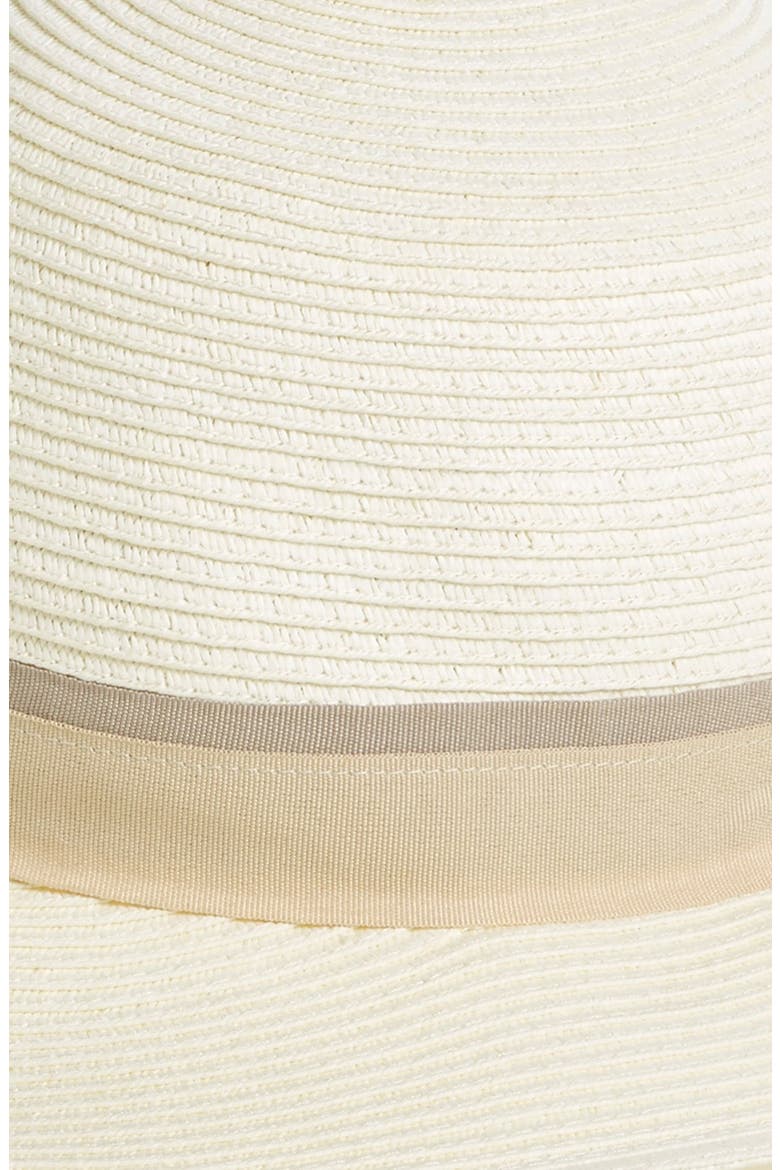 Asymmetrical Brim Floppy Hat, Alternate, color, WHITE/ NATURAL