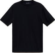 MANGO Short Sleeve Cotton Crewneck Sweater